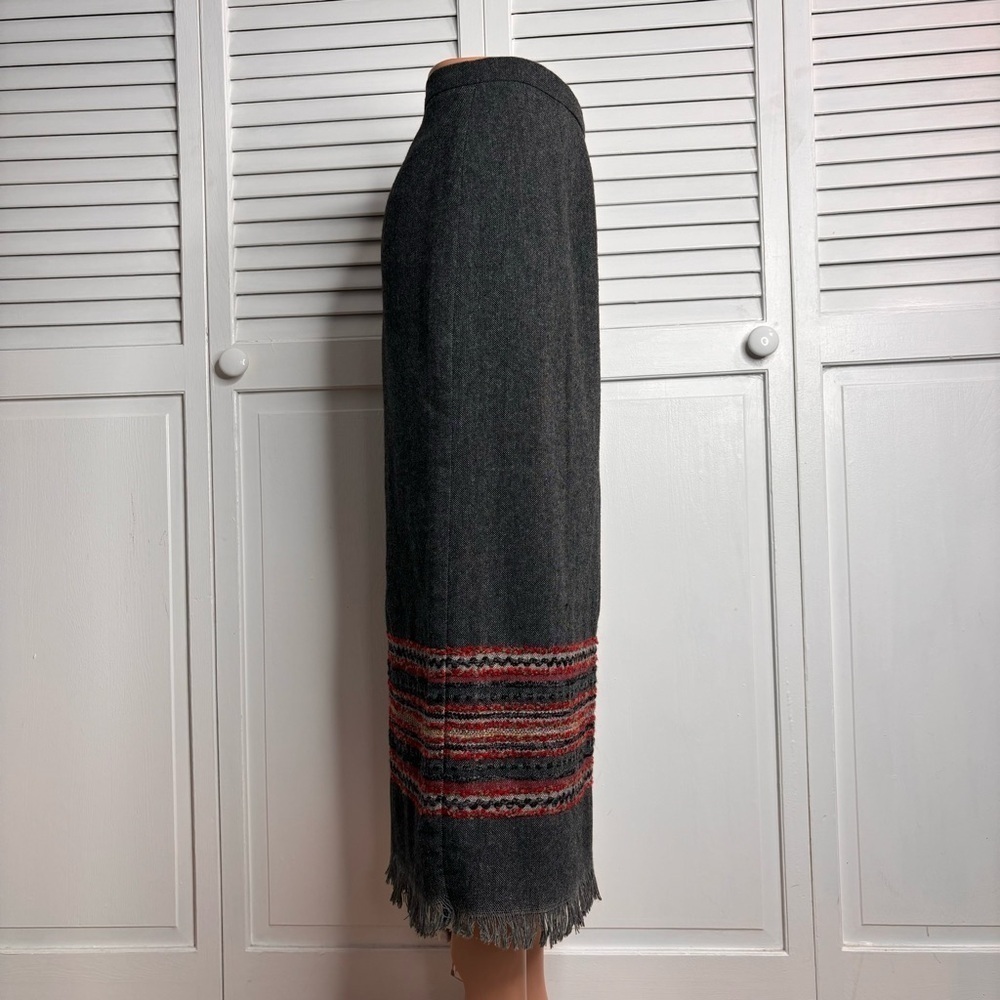 SAG HARBOR Petite Vintage Gray Peruvian Pencil Skirt Size 4P - Picture 3 of 8